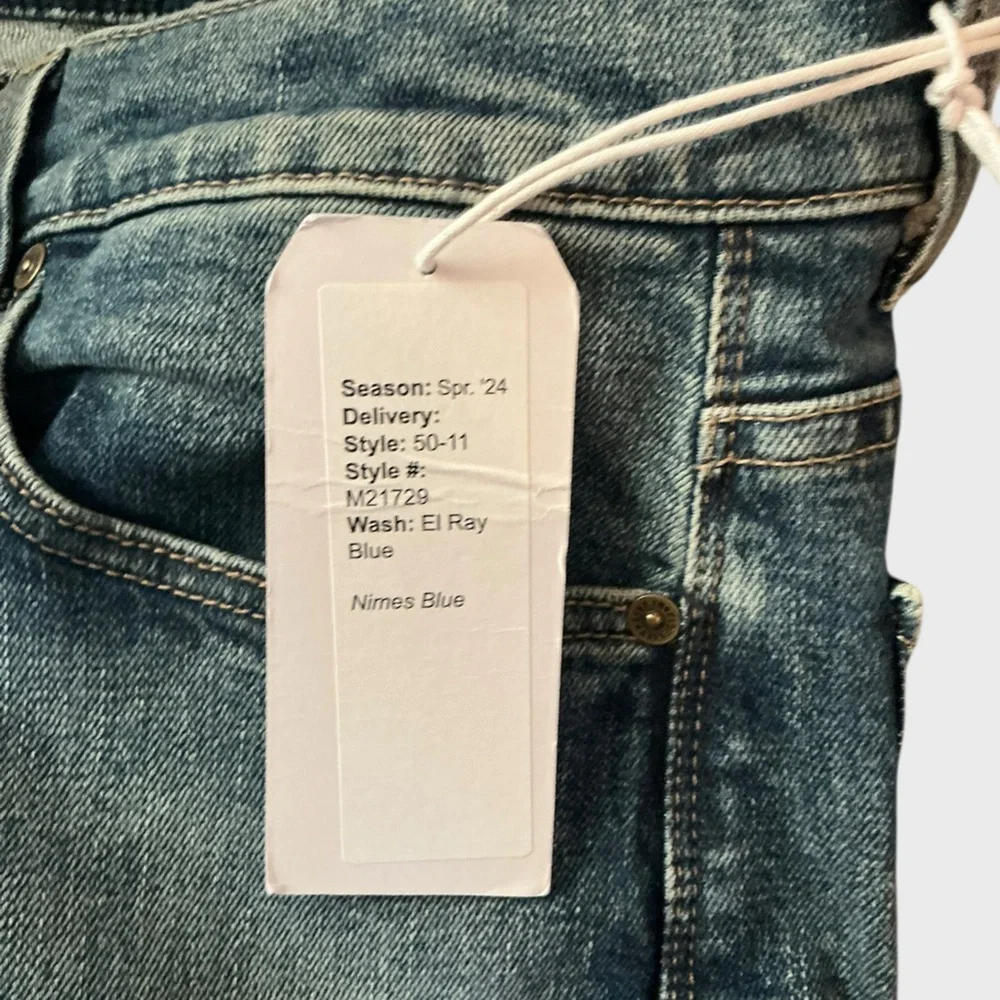 Fidelity Relaxed Straight Jeans 32x34 Made USA Premium Denim NWT